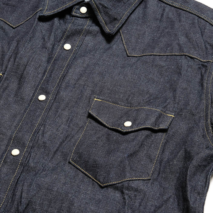 BURGUS PLUS - 8oz Denim Western Shirt - HBP-301WS