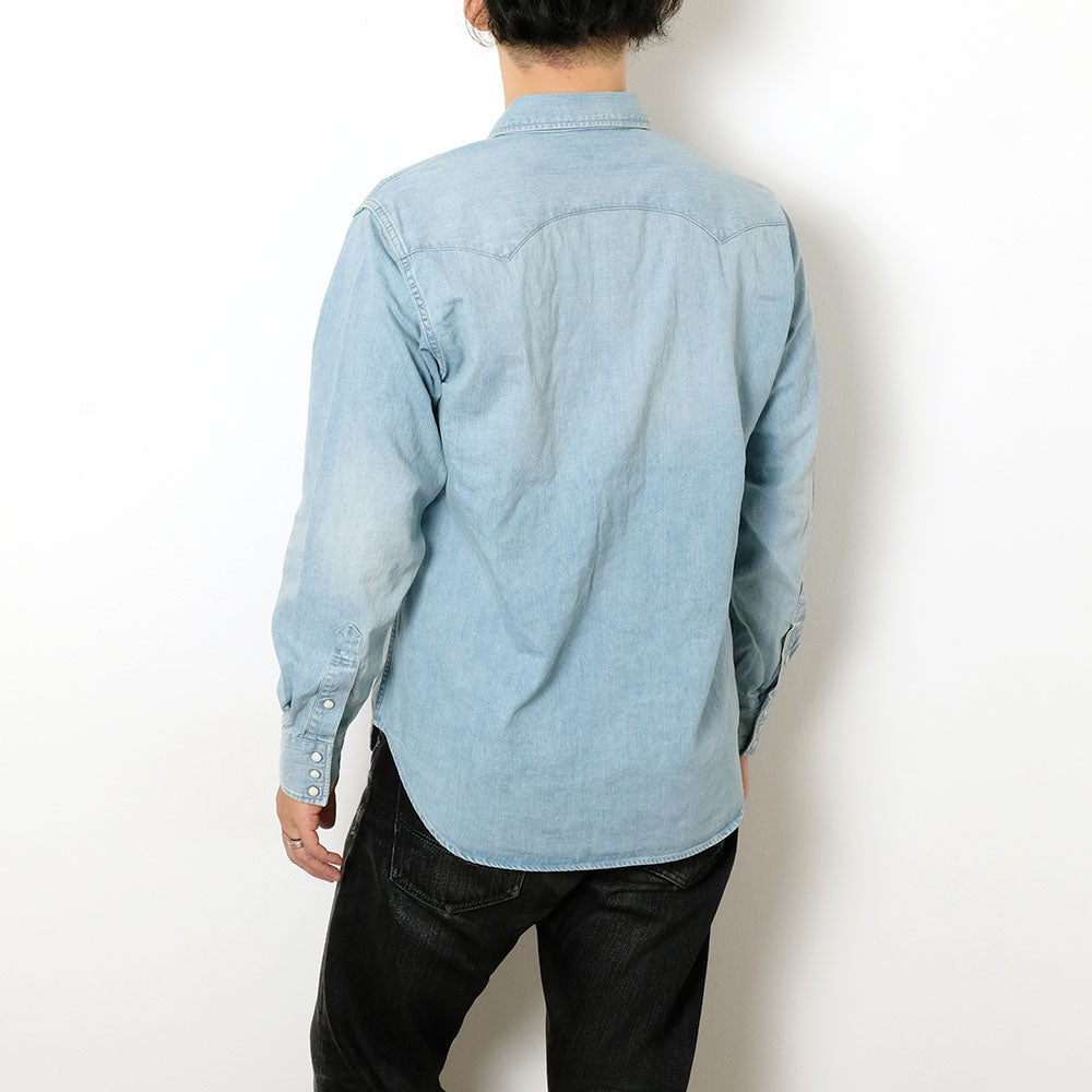 BURGUS PLUS - 8oz Denim Western Shirt - Super Light Used - HBP-301WS-SLU