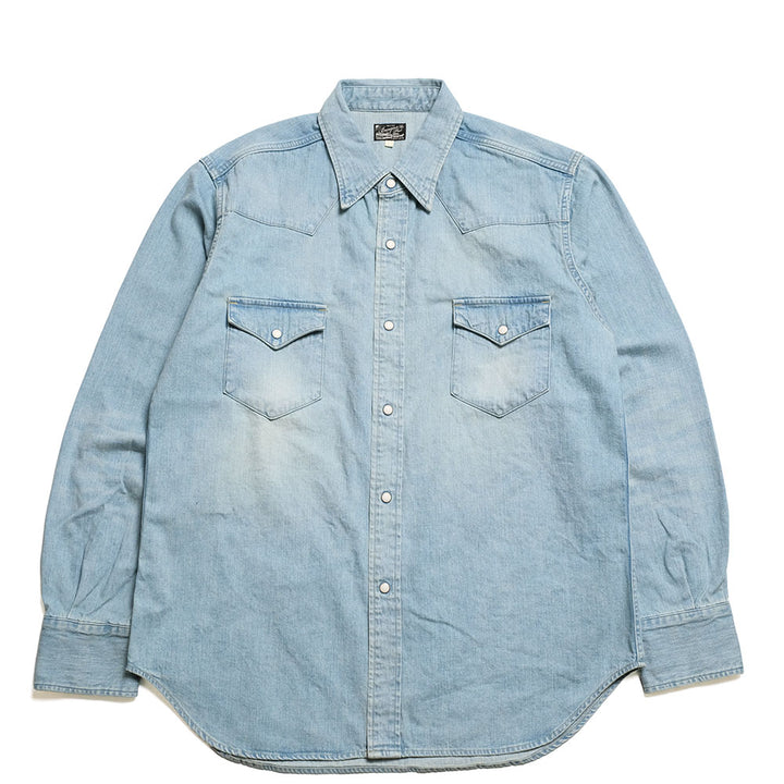 BURGUS PLUS - 8oz Denim Western Shirt - Super Light Used - HBP-301WS-SLU