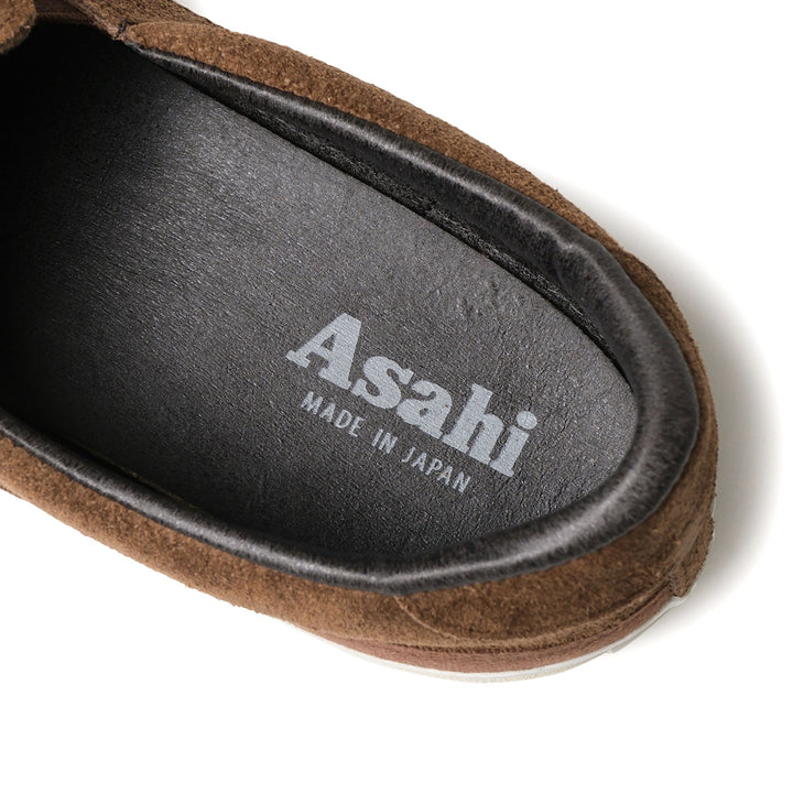 ASAHI - BELTED SLIP- ON SUEDE - Brown - KF20691-1