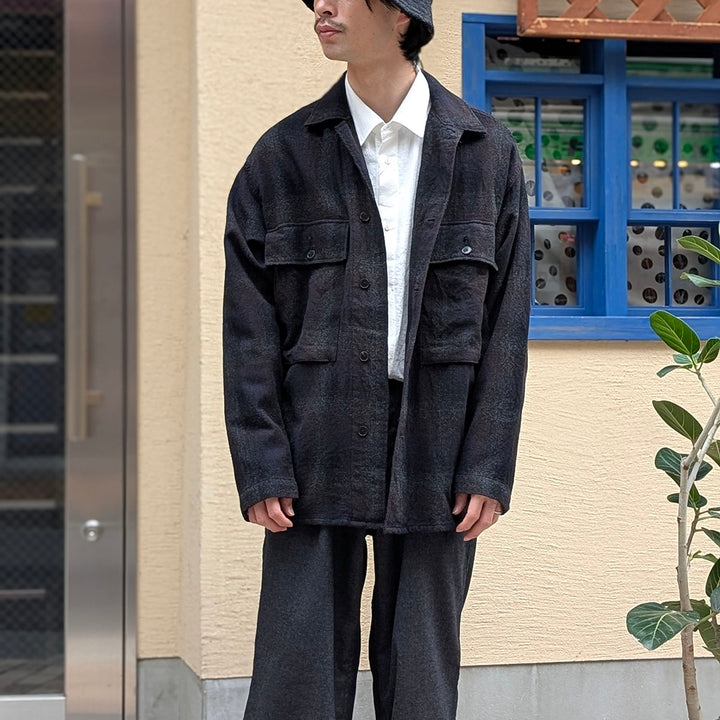 KAPTAIN SUNSHINE - Alpaca Wool Field Shirt Jacket - KS26FSH10