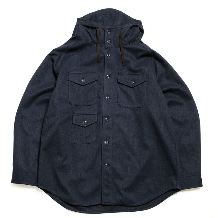 MODMNT - TWEED KNIT HOODED SHIRT - NA25F1I014