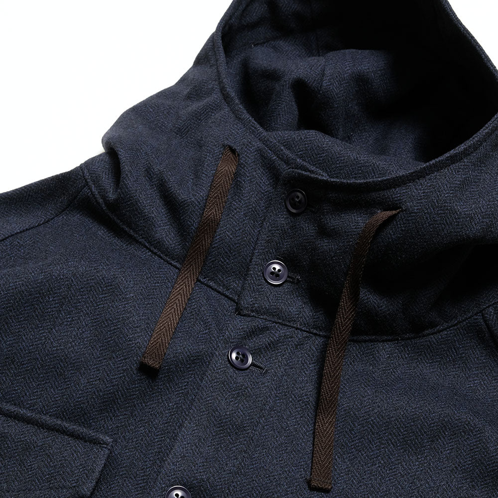 MODMNT - TWEED KNIT HOODED SHIRT - NA25F1I014