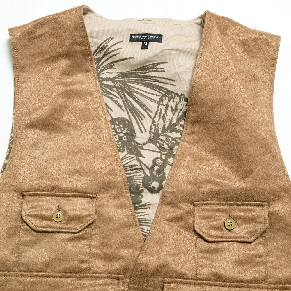 Engineered Garments - Fowl Vest - Polyester Fake Suede - NQ123