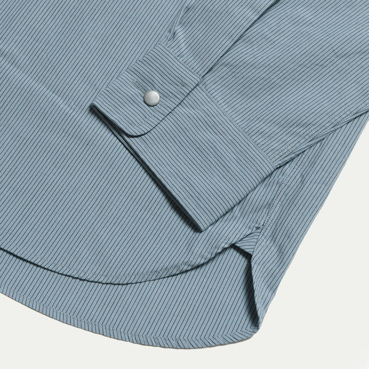 nanamica - Regular Collar Stripe Wind Shirt - S26SG086