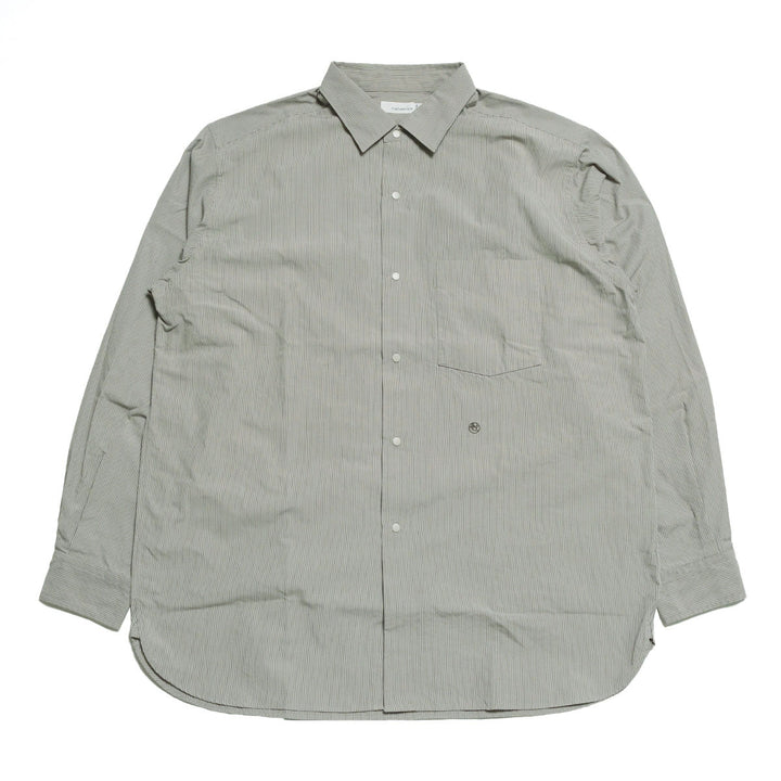 nanamica - Regular Collar Stripe Wind Shirt - S26SG086