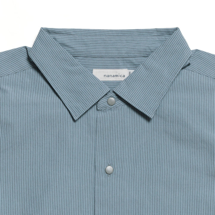 nanamica - Regular Collar Stripe Wind Shirt - S26SG086