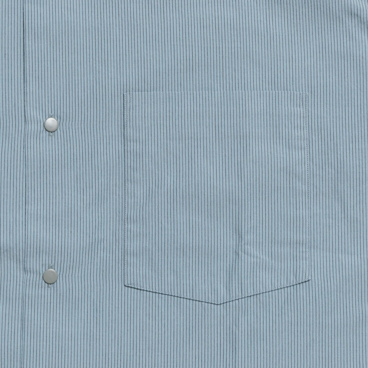 nanamica - Regular Collar Stripe Wind Shirt - S26SG086