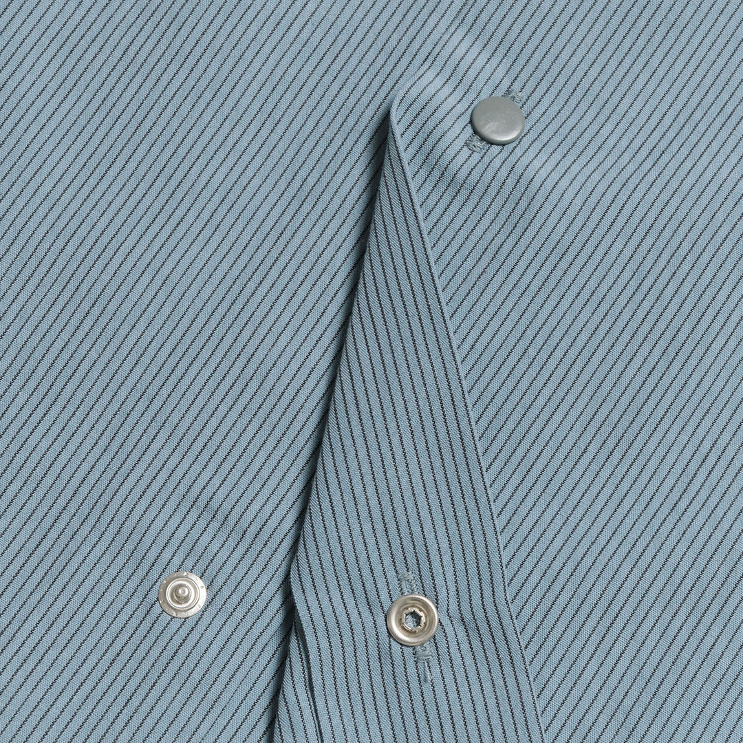 nanamica - Regular Collar Stripe Wind Shirt - S26SG086