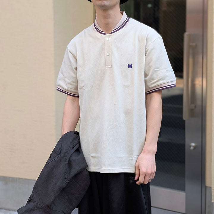Needles - Shawl Collar Polo - Cotton Pique - SX441