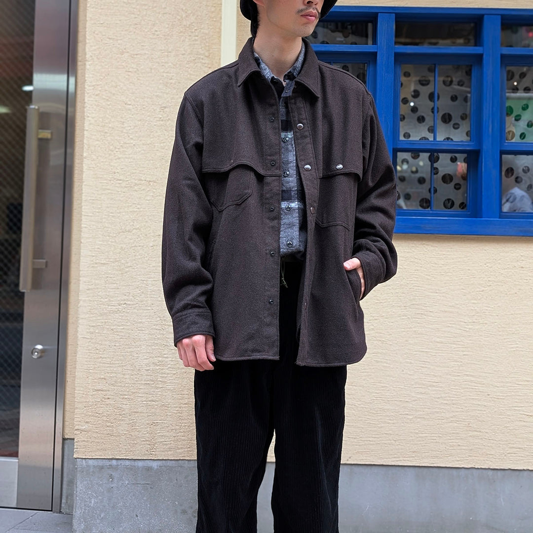 Engineered Garments - Stag Shirt Jacket - Poly Wool Heavy Flannel - TX214