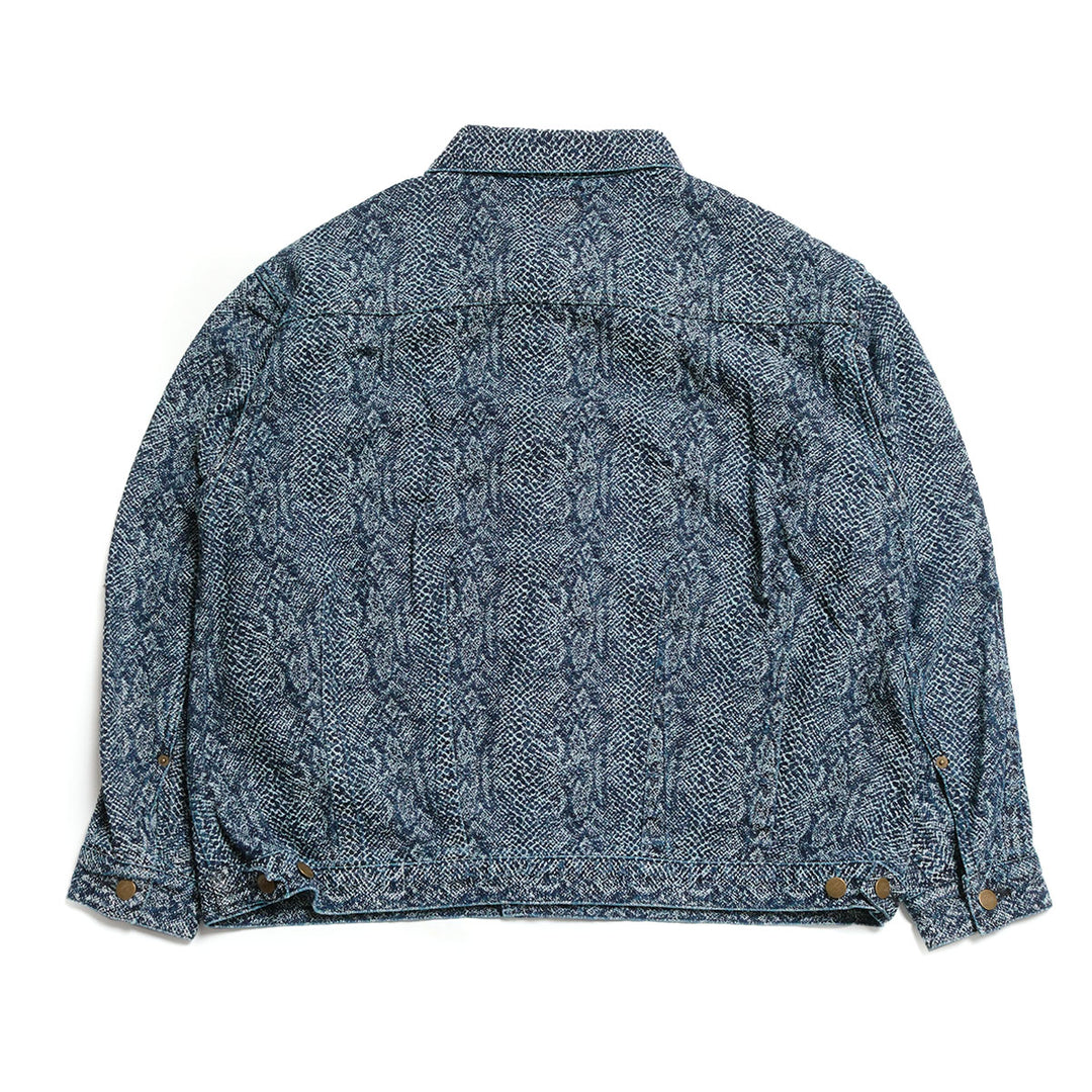 Needles - Darts Bottom Jean Jacket - 13oz Python Jacquard - TY222