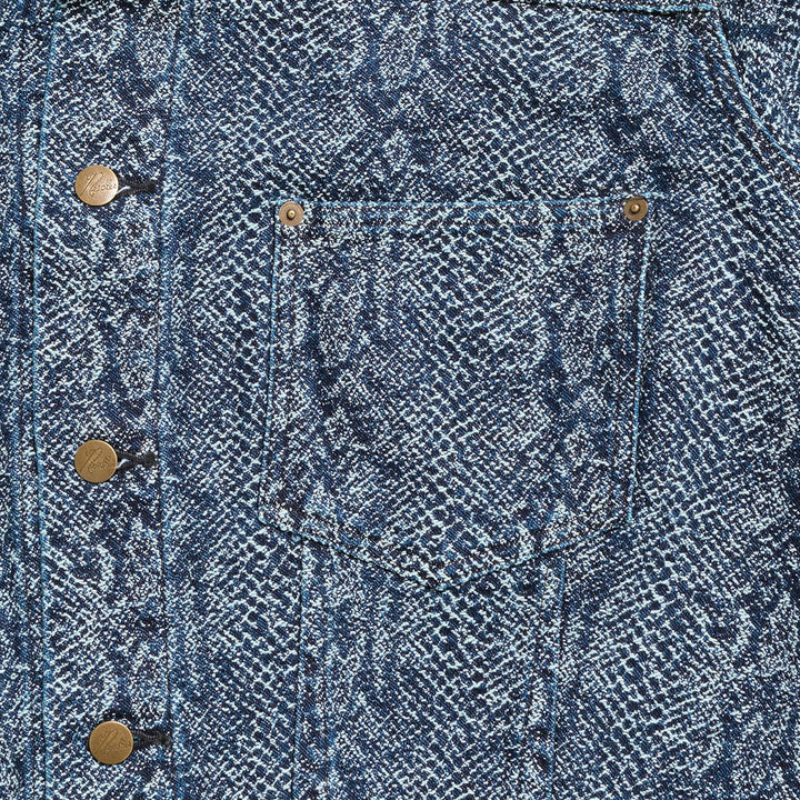 Needles - Darts Bottom Jean Jacket - 13oz Python Jacquard - TY222