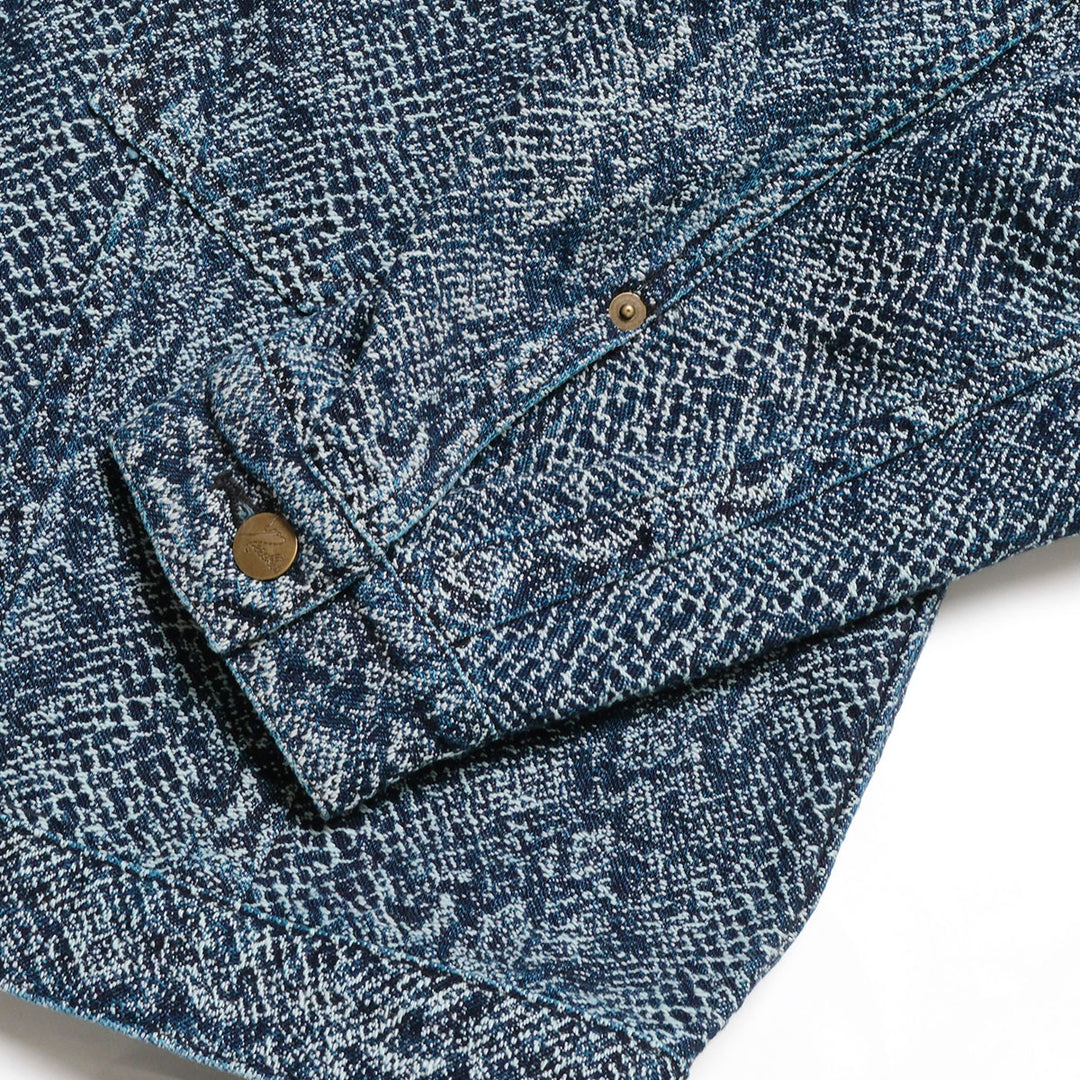Needles - Darts Bottom Jean Jacket - 13oz Python Jacquard - TY222