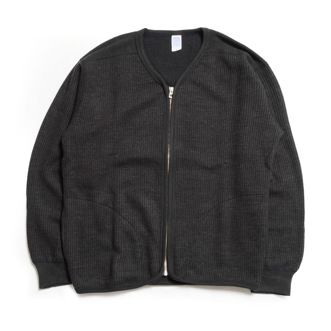 Unison Special - WOOL WAFFLE ZIP CARDIGAN - US013-074