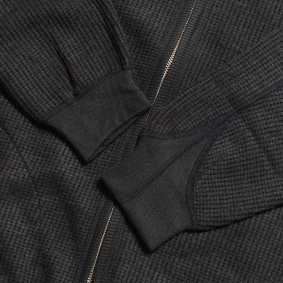 Unison Special - WOOL WAFFLE ZIP CARDIGAN - US013-074