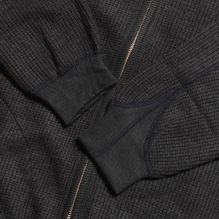 Unison Special - WOOL WAFFLE ZIP CARDIGAN - US013-074