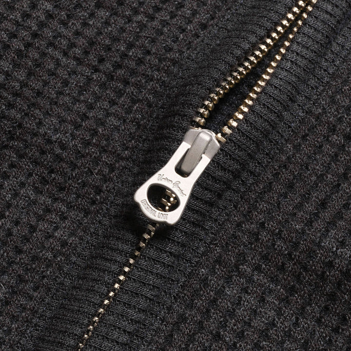 Unison Special - WOOL WAFFLE ZIP CARDIGAN - US013-074