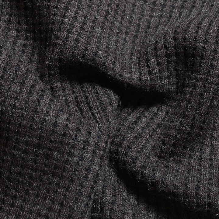 Unison Special - WOOL WAFFLE ZIP CARDIGAN - US013-074