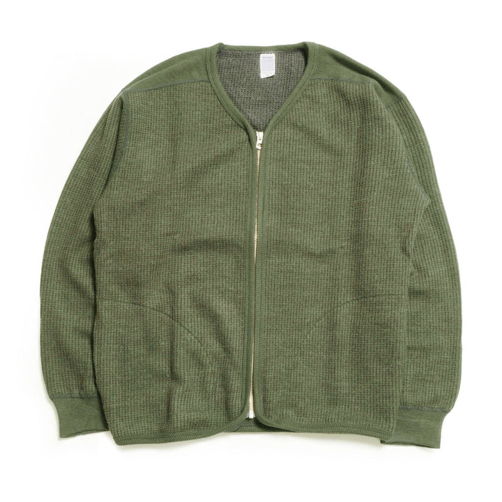 Unison Special - WOOL WAFFLE ZIP CARDIGAN - US013-074