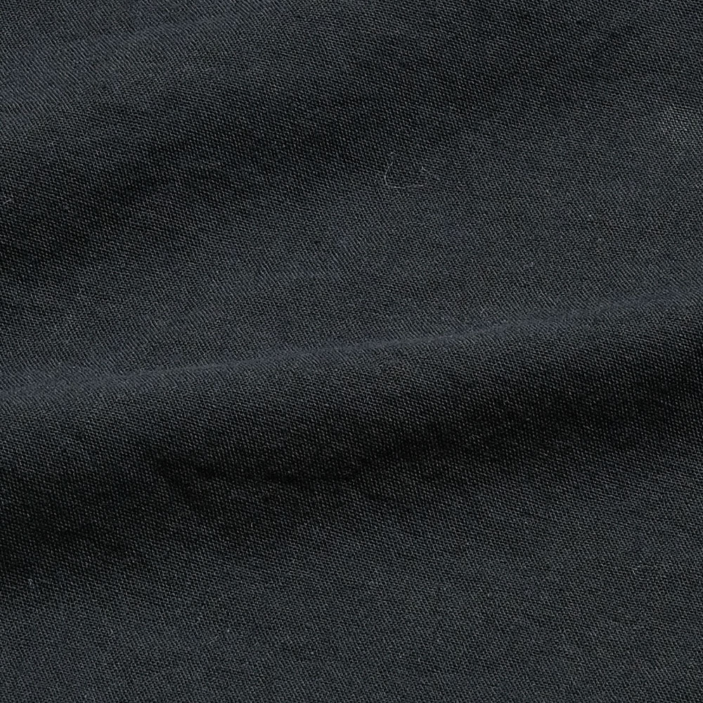 BURGUS PLUS - S/S Black × Black Chambray Work Shirt - HBP300CHBS
