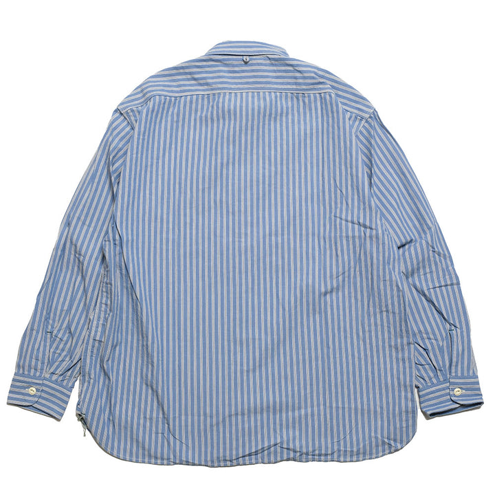 BURGUS PLUS - Stripe Chambray Work Shirt - Wide Silhouette - HBP-300CHWD-BS-WS