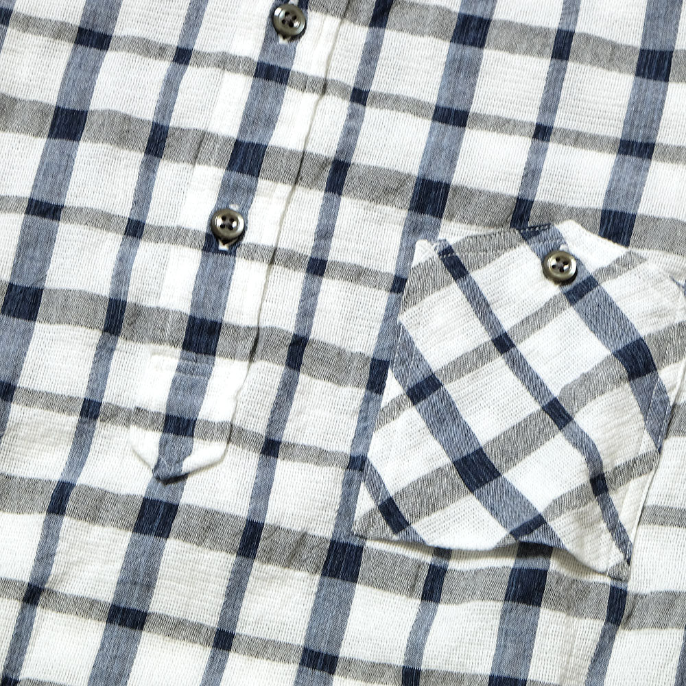 SUN HOUSE - S/S Pull Over Panama Shirt