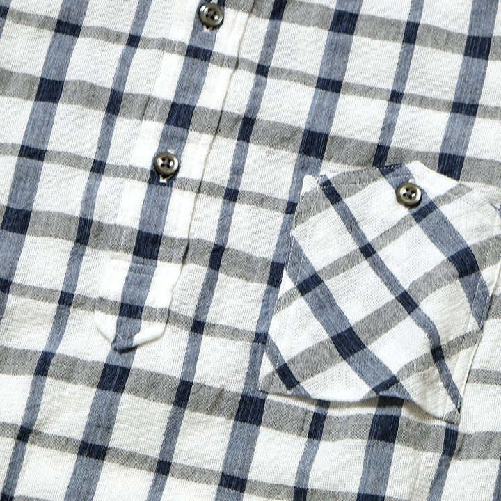 SUN HOUSE - S/S Pull Over Panama Shirt