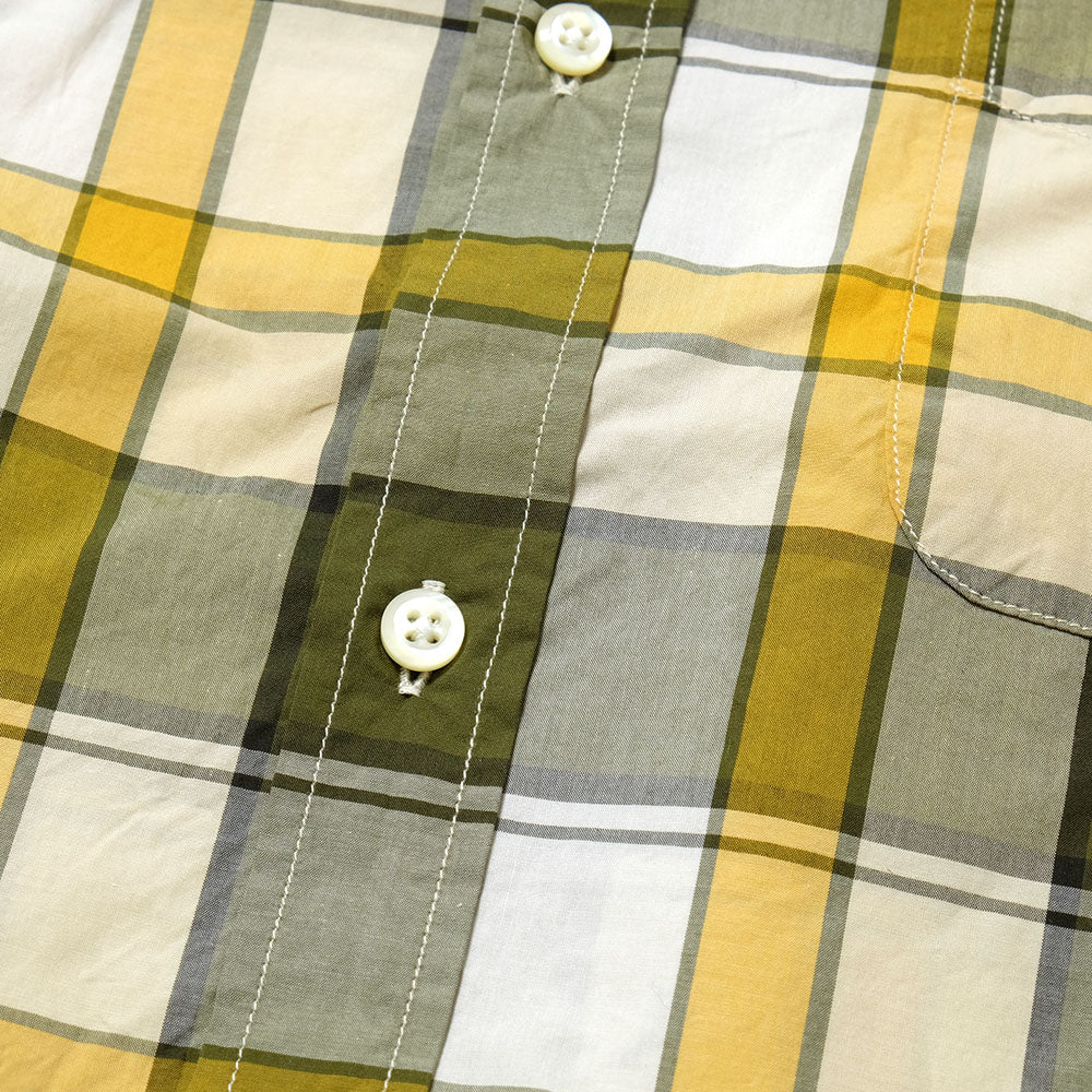 SUN HOUSE - S/S Poplin Madras Check BD Shirt