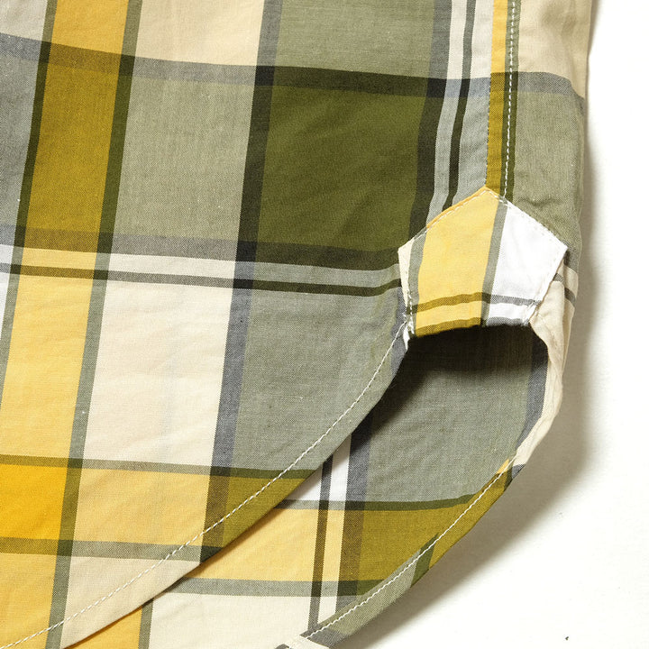 SUN HOUSE - S/S Poplin Madras Check BD Shirt