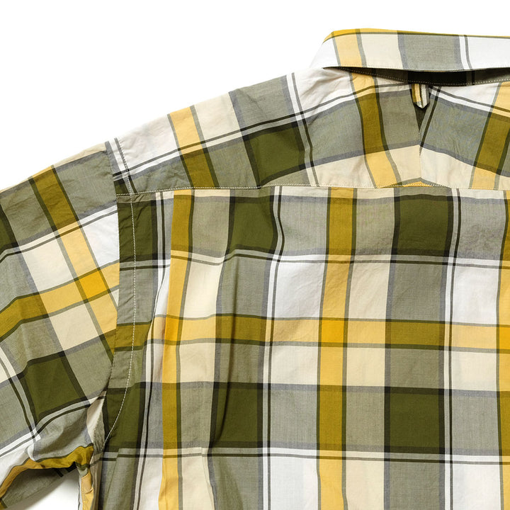 SUN HOUSE - S/S Poplin Madras Check BD Shirt