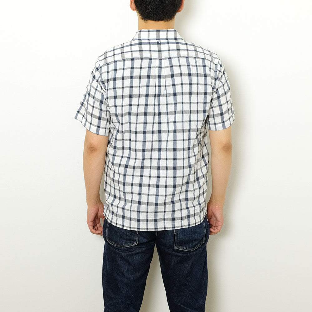 SUN HOUSE - S/S Pull Over Panama Shirt