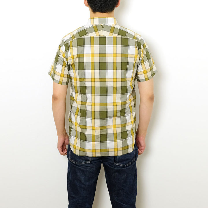 SUN HOUSE - S/S Poplin Madras Check BD Shirt