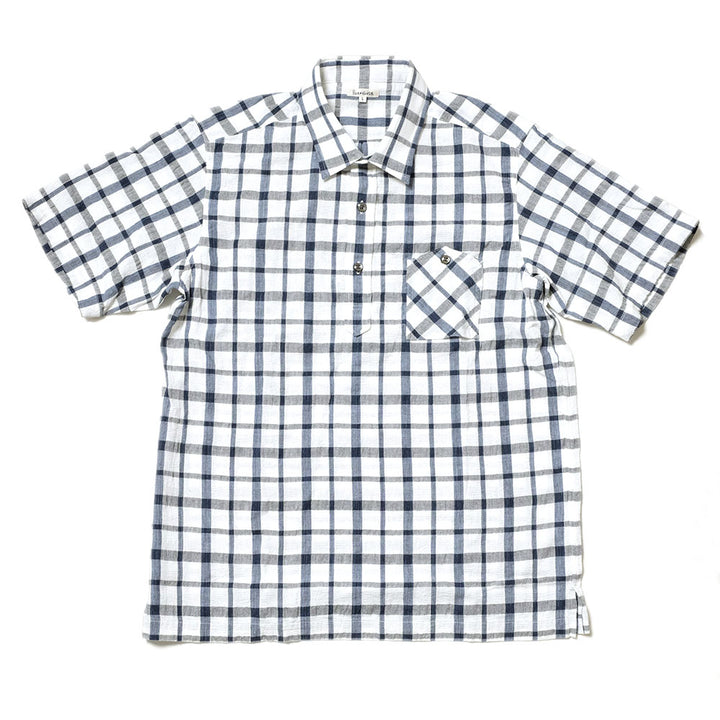 SUN HOUSE - S/S Pull Over Panama Shirt